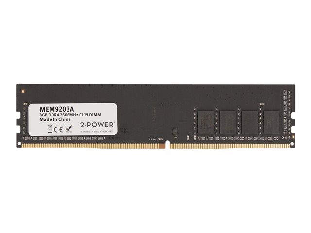 2-Power - DDR4 - module - 8 GB - DIMM 288-pin - 2666 MHz / PC4-21300 - unbuffered