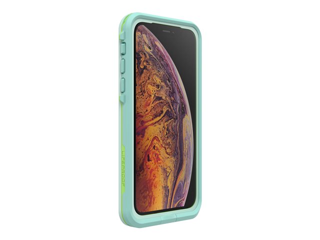 LifeProof Fre - Back cover for mobile phone - lime, aqua, tint blue - for Apple iPhone X, XS