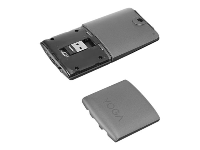 Lenovo Yoga Mouse with Laser Presenter - mouse / remote control - 2.4 GHz, Bluetooth 5.0 - shadow black