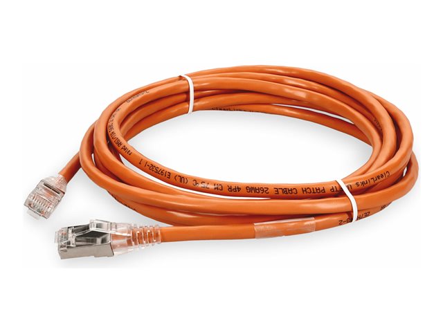 6.5FT SHIELDED CAT6A CABLE ORAN RJ-45 SNAGLESS BOOTED