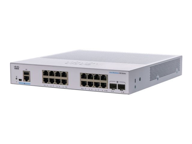 Cisco Business 350 Series CBS350-16T-E-2G - switch - 16 ports - Managed - rack-mountable