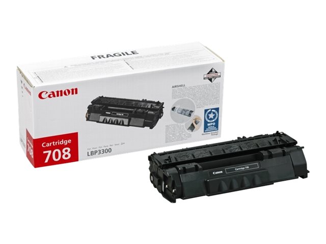 Canon 708H - 0917B002 - 1 x Black - Toner Cartridge - For iSENSYS LBP3360, Laser Shot LBP3300,3360