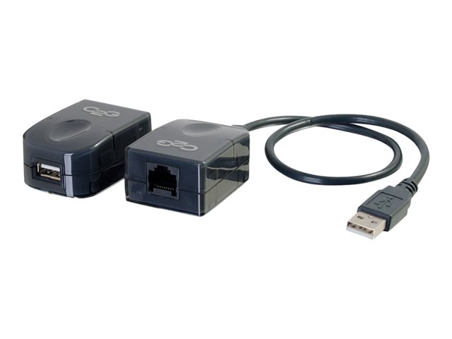 C2G USB 1.1 Over Cat5 Superbooster Extender Kit - USB extender - USB - over CAT 5 - up to 45.72 m - TAA Compliant