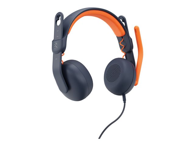 Logitech Zone Learn On-Ear Wired Headset for Learners, USB-A - Headphones with mic - on-ear - replacement - wired - USB-C