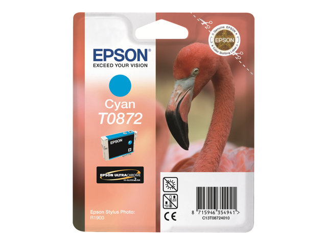 Epson T0872 - cyan - original - ink cartridge