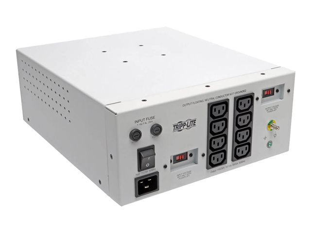 Eaton Tripp Lite Series Isolator Series Dual-Voltage 115/230V 1800W 60601-1 Medical-Grade Isolation Transformer, C20 Inlet, 8 C13 Outlets - transformer - 1800 Watt - 1800 VA