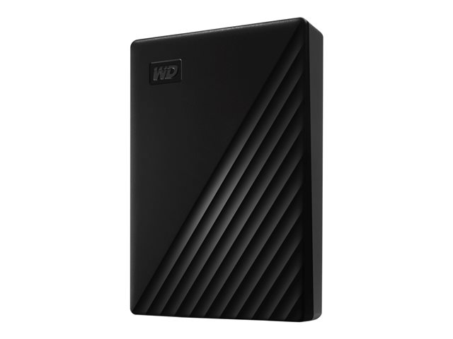 WD My Passport WDBPKJ0050BBK - Hard drive - encrypted - 5 TB - external (portable) - USB 3.2 Gen 1 - 256-bit AES - black