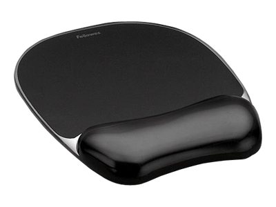 Crystal Gel Mousepad Wrist Support Blk