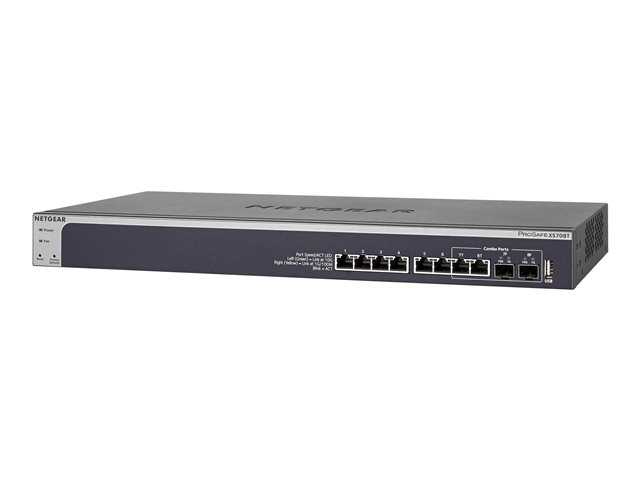 NETGEAR Smart XS708T - switch - 8 ports - smart - rack-mountable