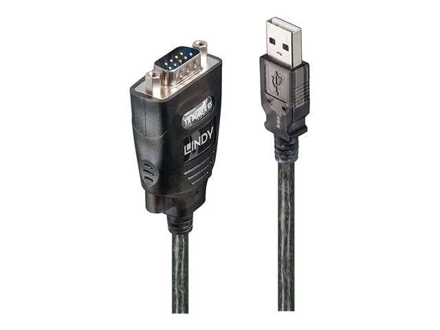 Lindy USB RS232 Converter w/ COM Port Retention - serial adapter - USB