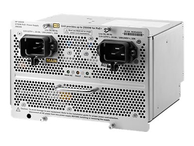HPE Aruba - Power supply (plug-in module) - 2750 Watt - remarketed - for HPE Aruba 5406R, 5406R 44, 5406R 8-port, 5412R, 5412R 92