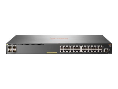 HPE Aruba 2930F 24G PoE+ 4SFP - Switch - L3 - Managed - 24 x 10/100/1000 (PoE+) + 4 x Gigabit SFP (uplink) - rack-mountable - PoE+ (370 W)
