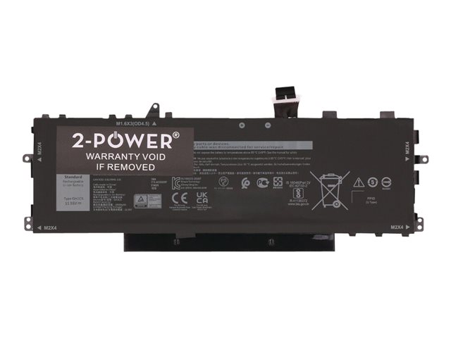 2-Power - laptop battery - 11.55 V - Li-pol - 4900 mAh - 59 Wh