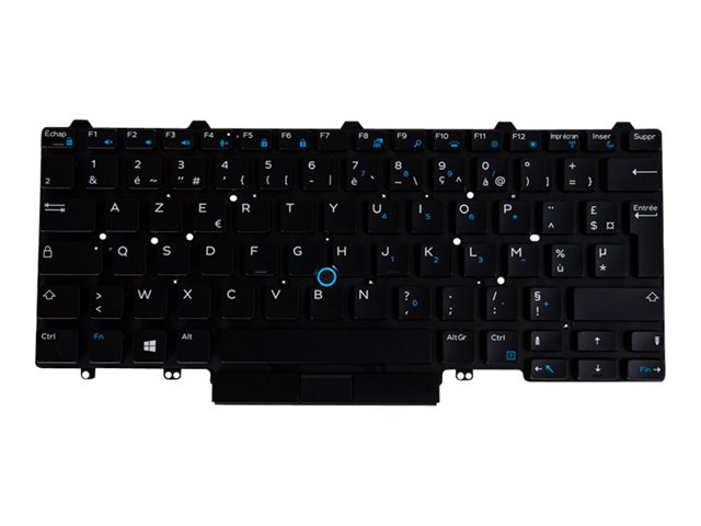 Origin Storage - notebook replacement keyboard - French - black