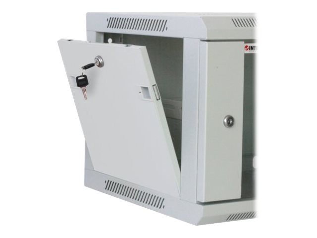 Intellinet Network Cabinet, Wall Mount (Standard), 15U, Usable Depth 350mm/Width 540mm, Grey, Assembled, Max 60kg, Metal & Glass Door, Back Panel, Removeable Sides,Suitable also for use on desk or floor, 19",Parts for wall install (eg screws/rawl plugs) n