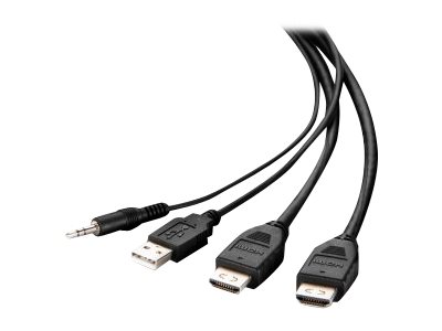 Belkin Secure KVM Combo Cable - video / USB / audio cable - 1.83 m