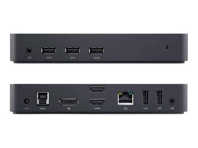 Dell D3100 - docking station - USB - 2 x HDMI, DP - 1GbE