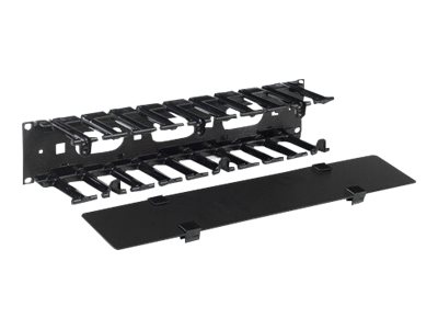APC - rack cable management panel with cover - 2U