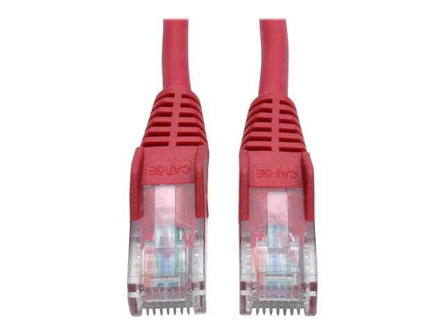 Eaton Tripp Lite Series Cat5e 350 MHz Snagless Molded (UTP) Ethernet Cable (RJ45 M/M), PoE - Red, 10 ft. (3.05 m) - patch cable - 3.05 m - red