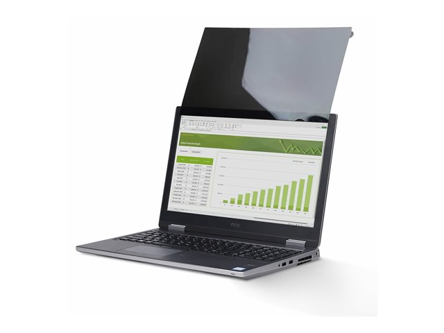 Startech 15.6-inch 16:9 Touch Privacy Screen, Anti-Glare Blue Light Filter, Laptop Monitor Screen Protector, +/- 30 Deg. View Angle, Flip-Up - Notebook privacy filter (horizontal) - 2-way - adhesive, hinge tabs, flip hinges - 15.6" - black
