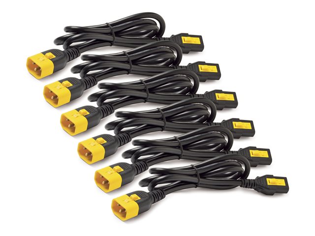 APC - Power cable - power IEC 60320 C13 to IEC 60320 C14 - 10 A - black - North America - for P/N: SCL500RMI1U, SCL500RMI1UC, SCL500RMI1UNC, SMTL1500RMI3UC, SMTL750RMI2UC, SRT1500RMXLI