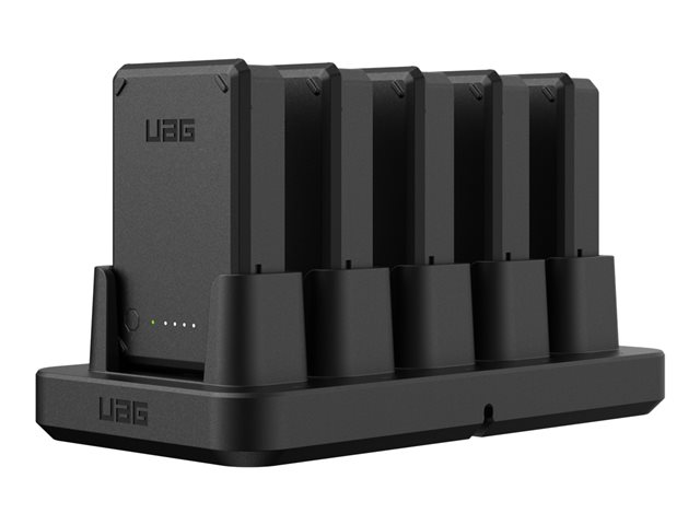 UAG Workflow 5 Slot Battery Charging Station Black charge cradle - + AC power adapter