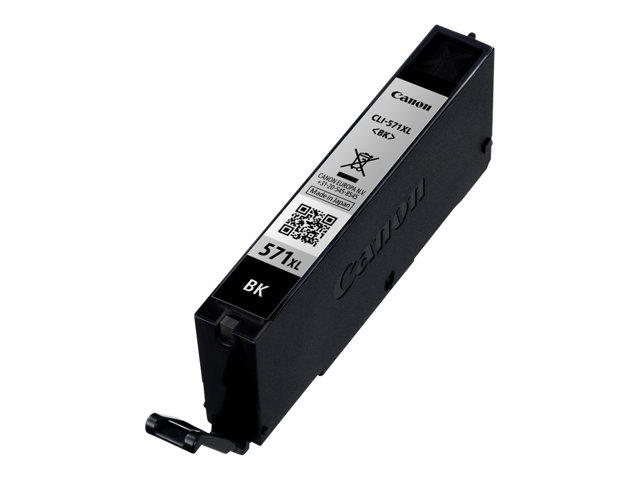 Canon CLI-571BK XL - 11 ml - High Yield - black - original - ink tank - for PIXMA TS5051, TS5053, TS5055, TS6050, TS6051, TS6052, TS8051, TS8052, TS9050, TS9055