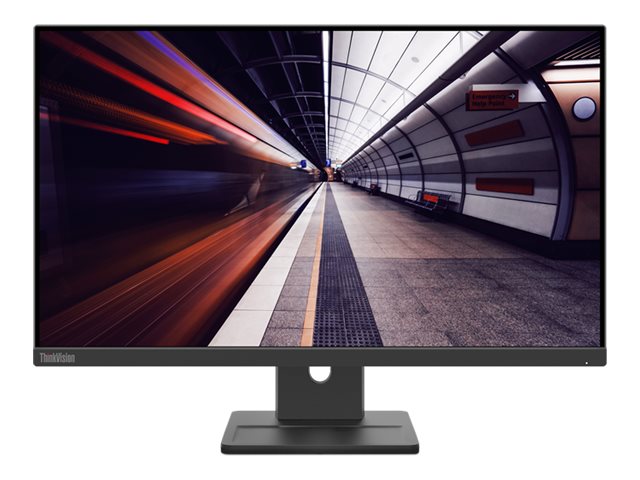 Lenovo ThinkVision E24-30 - LED monitor - 24" (23.8" viewable) - 1920 x 1080 Full HD (1080p) @ 100 Hz - IPS - 250 cd/m² - 1300:1 - 4 ms - HDMI, VGA, DisplayPort - speakers - raven black