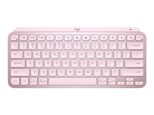 Logitech MX Keys Mini - Keyboard - backlit - Bluetooth - QWERTY - UK - rose
