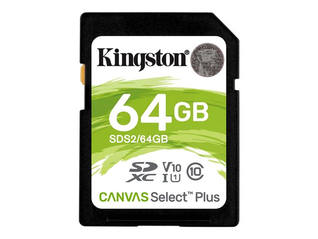 Kingston Canvas Select Plus - flash memory card - 64 GB - SDXC UHS-I