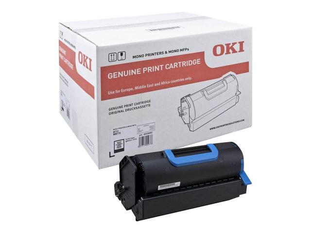 OKI - Black - original - toner cartridge - for MB770dfnfax, 770dn, 770dnfax