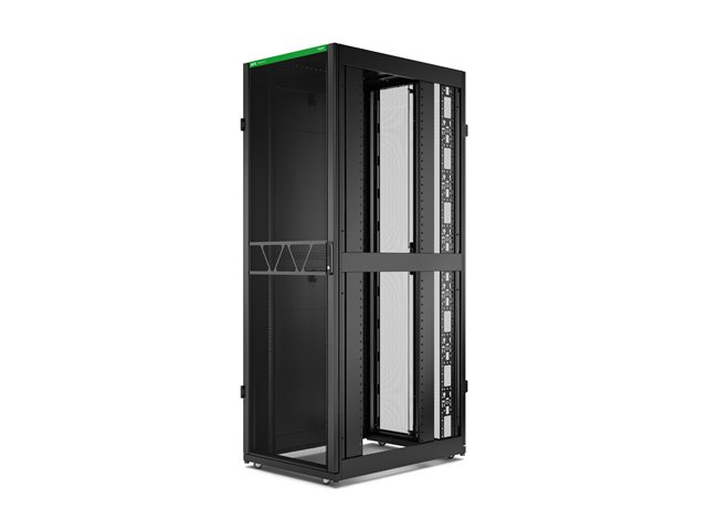 APC NetShelter SX Gen 2 - Rack cabinet - 2258H x 750W x 1070D mm, with Sides - floor-standing - black - 48U - 19" - TAA Compliant - for P/N: SMT1000RM1U, SMT750RM1U, SRTL10KRM4UT, SRTL5KRM2UI-HW, SRTL5KRM2UT-HW, SRTL8KRM4UT