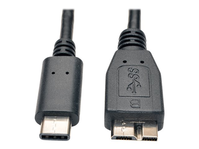 Eaton Tripp Lite Series USB-C to USB Micro-B Cable (M/M) - USB 3.2, Gen 1 (5 Gbps), Thunderbolt 3 Compatible, 3 ft. (0.91 m) - USB-C cable - Micro-USB Type B to 24 pin USB-C - 91.4 cm