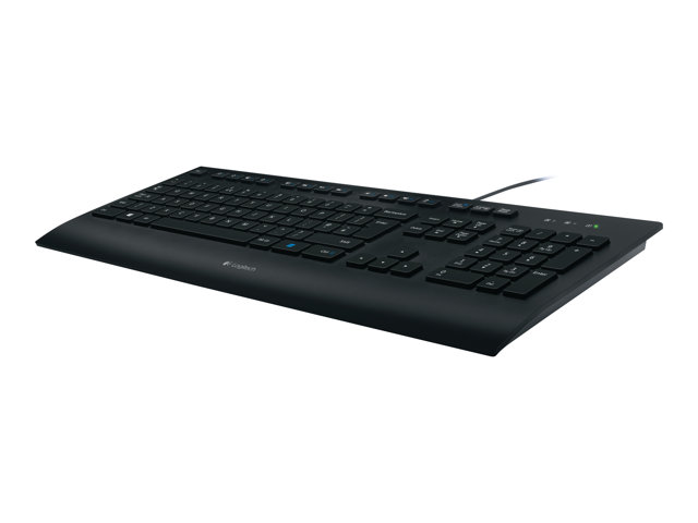 Logitech Corded K280e - keyboard - Swiss Input Device