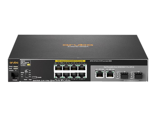 ARUBA 2530 8 POE+ SWITCH EUROPE EURO PARTS ONLY