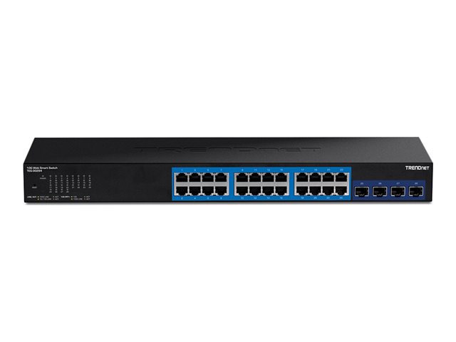 TRENDnet TEG 30284 - switch - 28 ports - smart - rack-mountable - TAA Compliant