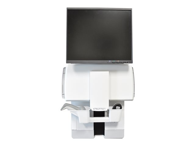 Ergotron StyleView Vertical Lift, Patient Room - Mounting kit (keyboard shelf, wrist rest, mouse pouch, panel vertical lift) for LCD display / keyboard / mouse - steel - white - screen size: 24"