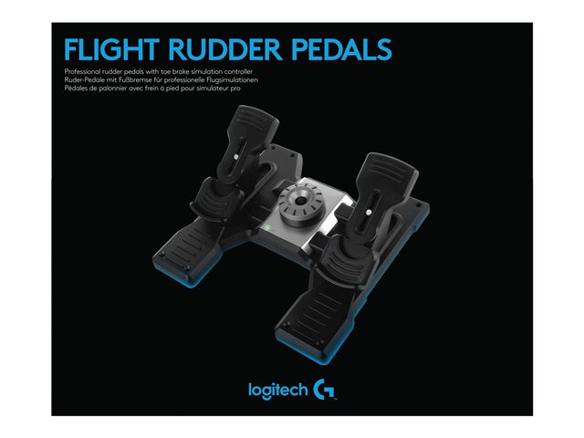 Logitech Flight Rudder Pedals - pedals - wired