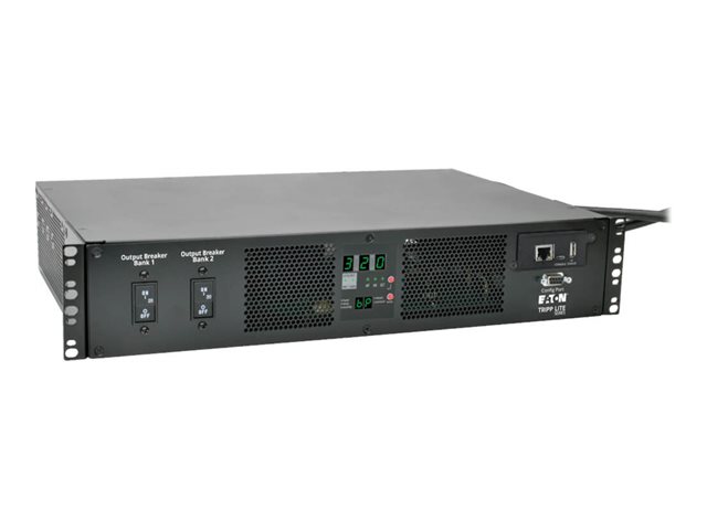 Eaton Tripp Lite Series PDU Switched 7.4kW 230V 16 C13 2 C19 2 IEC309 32A Blue Cords 2U - Power distribution unit (rack-mountable) - 32 A - AC 200/208/220/230/240 V - 7.7 kW - 1-phase - Ethernet - input: IEC 60309 32A - output connectors: 18 (power IEC 60