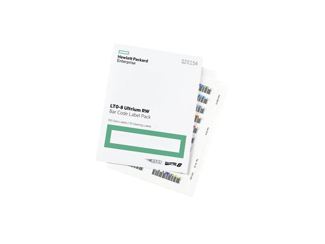 HPE LTO-8 Ultrium RW Bar Code Label Pack - Bar code labels