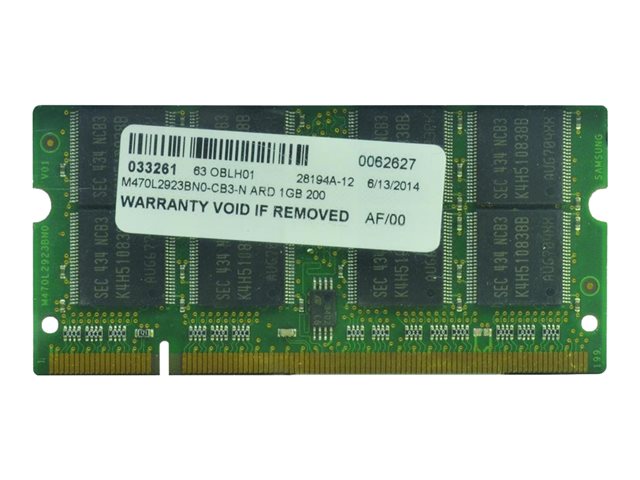 2-Power - DDR - module - 1 GB - SO-DIMM 200-pin - 400 MHz - unbuffered