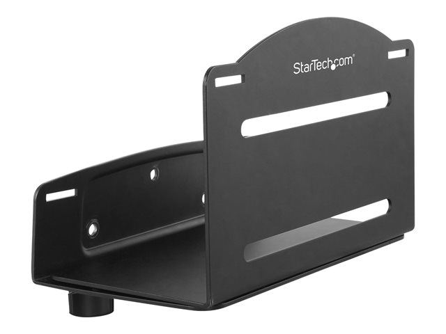 StarTech.com Wall Mount CPU Holder - Adjustable Width 4.8in to 8.3in - Metal - Computer Tower Mounting Bracket for Desktop PC (CPUWALLMNT) bracket - for CPU - black