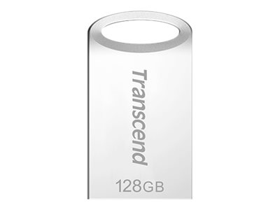 Transcend JetFlash 710 - USB flash drive - 128 GB - USB 3.1 Gen 1 - silver