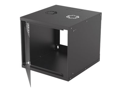 Intellinet Network Cabinet, Wall Mount (Basic), 9U, Usable Depth 500mm/Width 485mm, Black, Flatpack, Max 50kg, Glass Door, 19", Parts for wall installation (eg screws and rawl plugs) not included, Three Year Warranty - cabinet - 9U