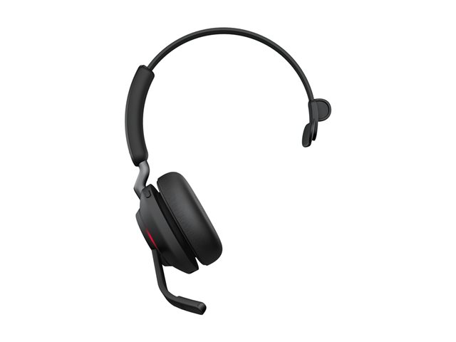 Jabra Evolve2 65 MS Mono - Headset - on-ear - convertible - Bluetooth - wireless - USB-C - noise isolating - black - Certified for Microsoft Teams