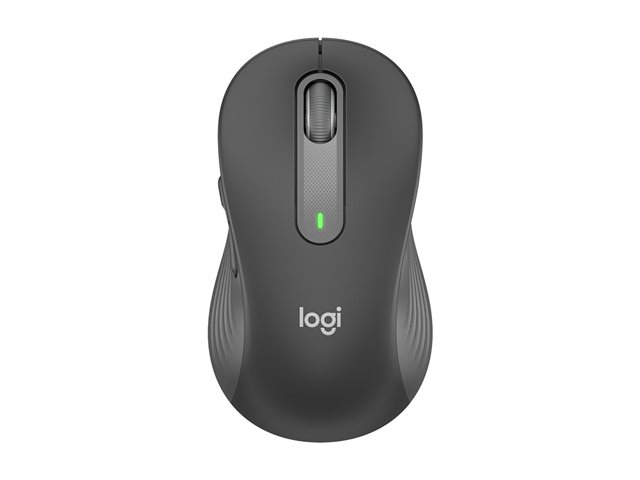 Logitech Signature M650 L - Mouse - large size - optical - 5 buttons - wireless - 2.4 GHz, Bluetooth - Logitech Logi Bolt USB receiver - graphite
