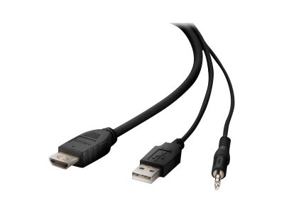 Belkin Secure KVM Combo Cable - video / USB / audio cable - 1.83 m
