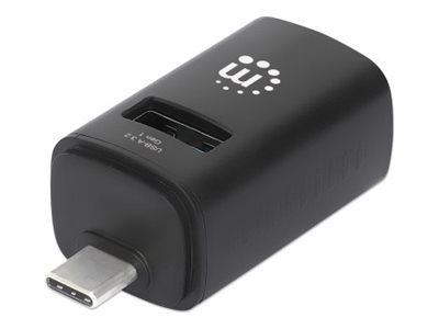 USB-C DOCK/HUB 3-PORT COMPACT 3X USB-A USB 3.0 BUS POWER BLAC