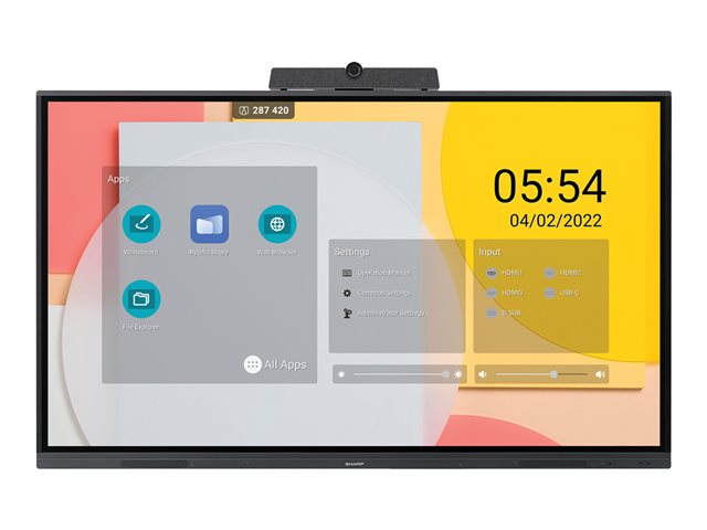 Sharp PN-L862B L2B Series - 86" LED-backlit LCD display - 4K - for interactive communication
