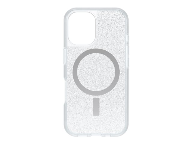 OtterBox React Series - Back cover for mobile phone - MagSafe compatibility - stardust (clear glitter) - for Apple iPhone 16
